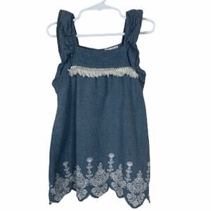 Jessica Simpson Sleeveless Chambray Tunic Size 6X